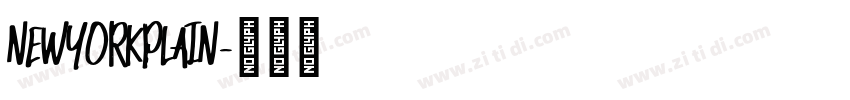 NewYorkPlain字体转换