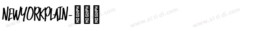 NewYorkPlain字体转换