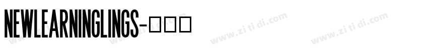 NewLearninglings字体转换