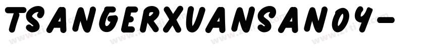 TsangerXuanSan04字体转换