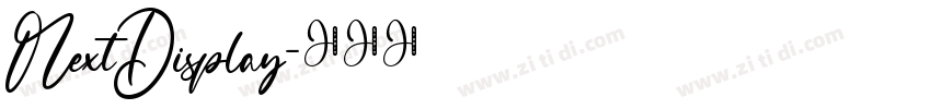 NextDisplay字体转换