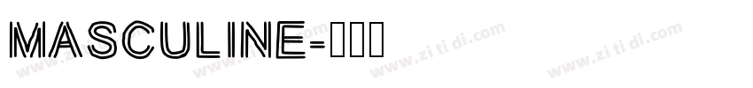 MASCULINE字体转换