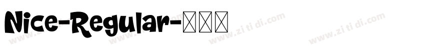 Nice-Regular字体转换