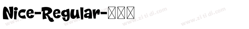 Nice-Regular字体转换