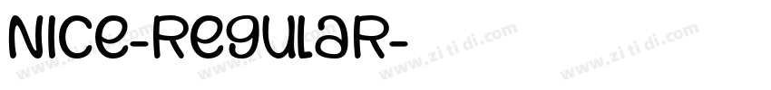 Nice-Regular字体转换