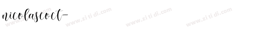 nicolascoct字体转换