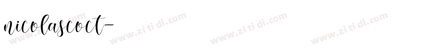 nicolascoct字体转换