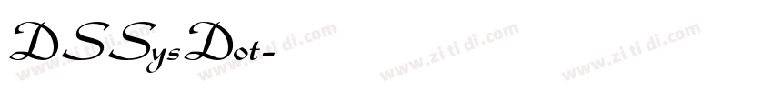 DSSysDot字体转换