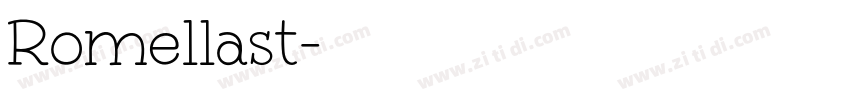 Romellast字体转换