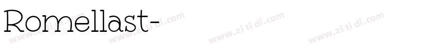 Romellast字体转换