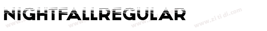 NightfallRegular字体转换