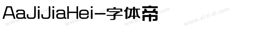 AaJiJiaHei字体转换
