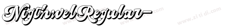 NigthwelRegular字体转换