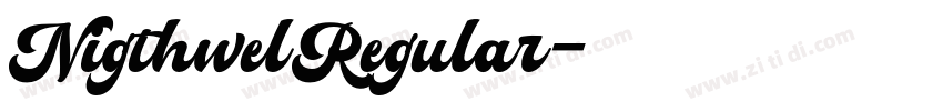 NigthwelRegular字体转换