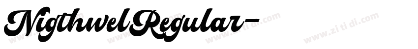 NigthwelRegular字体转换