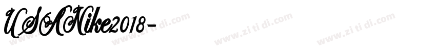 USANike2018字体转换