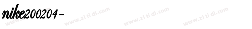 nike200204字体转换
