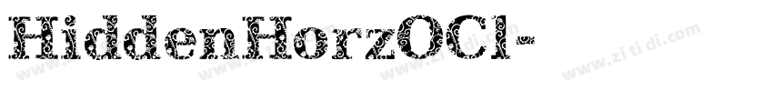 HiddenHorzOCl字体转换