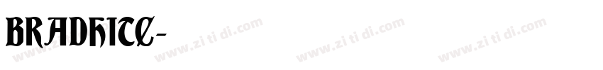 BRADHITC字体转换