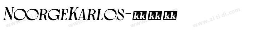 NoorgeKarlos字体转换