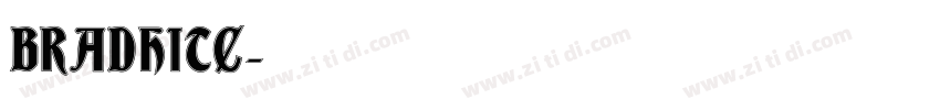 BRADHITC字体转换