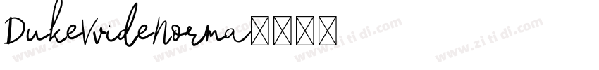 DukeVvideNorma字体转换