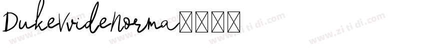 DukeVvideNorma字体转换