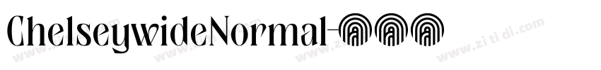 ChelseywideNormal字体转换