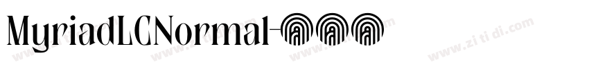 MyriadLCNormal字体转换