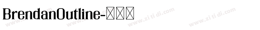 BrendanOutline字体转换