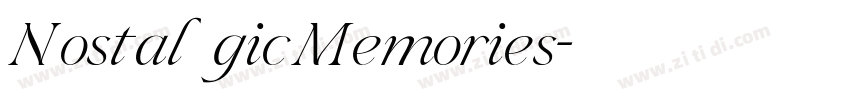 NostalgicMemories字体转换