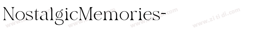 NostalgicMemories字体转换