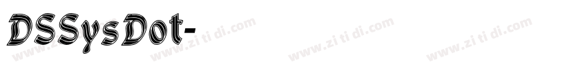 DSSysDot字体转换