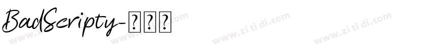 BadScripty字体转换