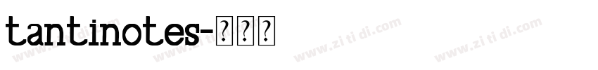 tantinotes字体转换