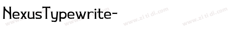 NexusTypewrite字体转换