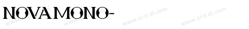 NOVAMONO字体转换