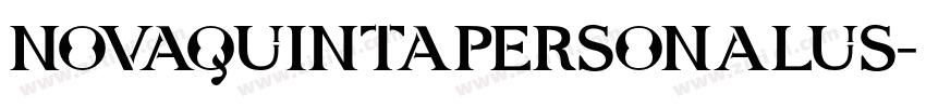 NovaQuintaPERSONALUS字体转换