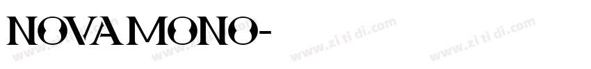 NOVAMONO字体转换