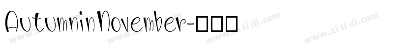 AutumninNovember字体转换