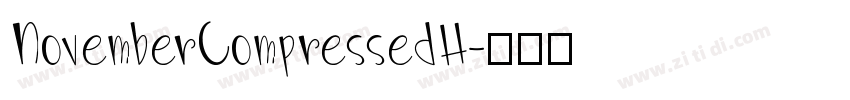 NovemberCompressedH字体转换