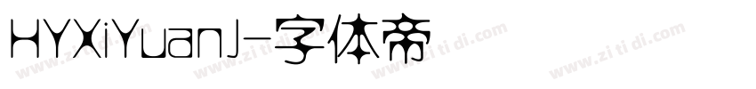 HYXiYuanJ字体转换