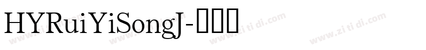HYRuiYiSongJ字体转换