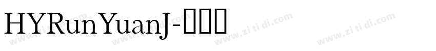 HYRunYuanJ字体转换