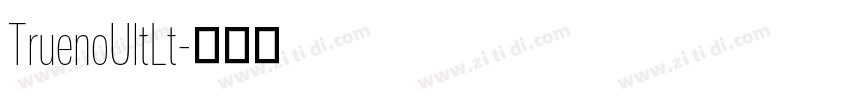 TruenoUltLt字体转换