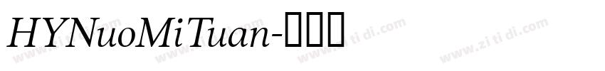 HYNuoMiTuan字体转换