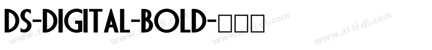 DS-Digital-Bold字体转换