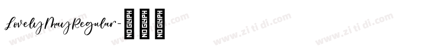 LovelyMayRegular字体转换