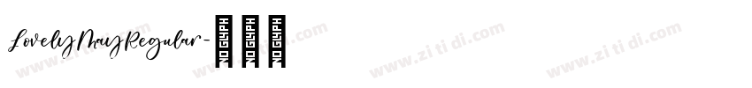 LovelyMayRegular字体转换