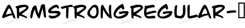 ArmstrongRegular字体转换